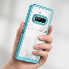 Caseonn Nothing Phone (3A) Kılıf Kamera Korumalı Darbe Emici Şeffaf Arka Kapak Mavi