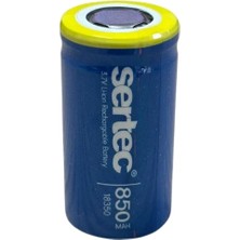 Uslucan Alışveriş Sertec 18350 3.7V 850 Mah Li-Ion Şarjlı Pil - 1c