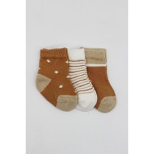 NW NessiWorld 3'lü Penye Erkek Soket Çorap 10111 Hardal