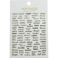 Zero Land Muratech Yazılı Tattoo Dövme Sticker - Beyaz