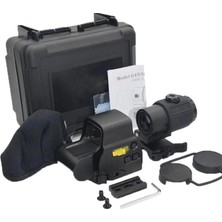 Siv Ticaret 558-G43 Xps2 Hedef Işaretleyici Red Dot - Holografik Nişangâh, 5x Büyütmeli Set-Siyah ( Lisinya )