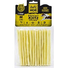 Cekar Store Delibon Gerçek Deriden Kalın Burgu Çubuk, THICKX25PCS., Beyaz