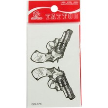 Zero Land Muratech Silah Tattoo Dövme Sticker - Beyaz