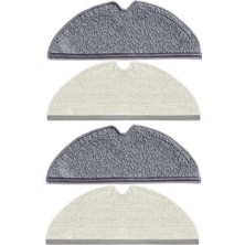 PremiumPort Yedek Mop Bez Seti, 2 Renkli, Roborock Uyumlu, 4’lü Paket