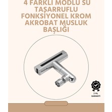 Siv Ticaret 360° Dönüşlü Su Akışı Başlığı | 4'ü 1 Arada Kullanım - Lisinya