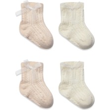 Nessi World Fiyonklu Penye Soket Çorap 2li 10149 Somon