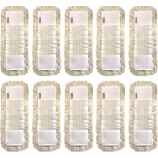 PremiumPort Yedek Nemli Mop 50 Cm, 10 Adet, Temizlik ve Hijyen Için Ideal Set