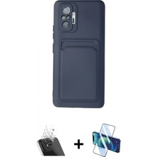 Marsilyan™- Redmi Note 10 Pro Kılıf Vadi Çizgi Prime - Siyah 3D Antistatik Cam Ekran Koruyucu + Şeffaf Kamera Lens Koruma Cam