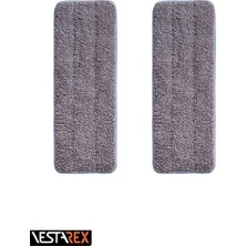 PremiumPort Mikrofiber Eva Sprey Mop Yedek Bezleri 2'li Set, Kolay Temizlik Için