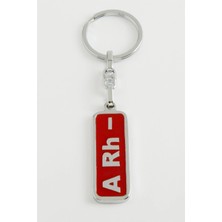 Zero Land Muratech A Rh Negatif  Grubu Metal Anahtarlık - Kırmızı