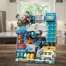 Nessi World P881505 Motorcu Teddy 458 Parça Block Oyuncak