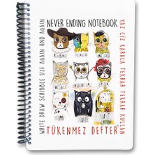 Siv Ticaret Tükenmez Not Defteri - 2 (Ressam Kediler) - 15X21 cm