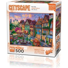 Nessi World 20047 Fun City 500 Parça Puzzle -Ks