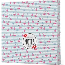 Luord-Store Flamingo 4 - Çizgisiz Yan Boyamalı Defter