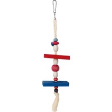Luord-Store Askılı Renkli Boncuklu Dikdörtgen Kuş Oyuncağı 5-20 cm