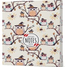 Luord-Store Baykuş 7 - Yan Boyamalı Çizgili Defter