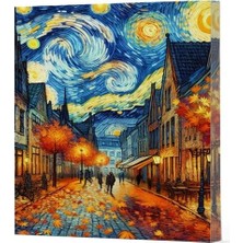 Luord-Store Van Gogh 3 - Sokak Çizgili Yan Boyamalı Defter