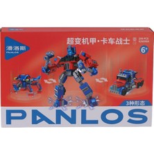 Zayka P626006-KARMA Dönüşen Robotlar Block Oyuncak-Kırmızı