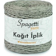 Spagetti Yarn Gri Kağıt Ip