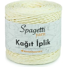 Spagettiyarn Kağıt Ip Krem El Örgü Ipliği