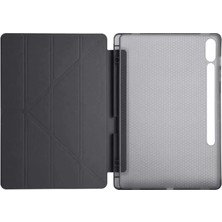 Uravas Store Galaxy X610 Tab S9 Fe 12.4 Kılıf Kalemlikli Mars Tablet Kılıfı - Siyah