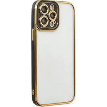 Raftan Topla Iphone 14 Pro Kılıf Liva Lens Silikon - Siyah