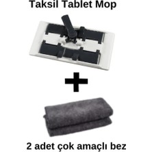 PremiumPort Beyaz Antrasit Tablet Seti, 2 Bez Hediyeli, Şık ve Kullanışlı Tasarım