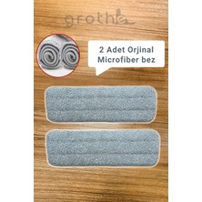PremiumPort Yumuşak Mikrofiber Sprey Mop Yedek Bezleri, 2'li Set, Kolay Temizlik Için