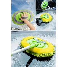 PremiumPort Teleskopik Saplı Mikrofiber Fırça ile Güzel ve Temiz Araçlar