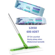 PremiumPort Yüzey Temizleyici Mob Havlusu 12 Paket, 600 Yaprak, Pratik ve Temizlik Için