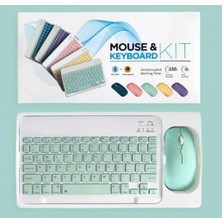Pileli Store Pilelistore ZR20KM Yeşil Kablosuz Klavye Mouse Set