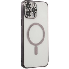 Raftan Topla Iphone 14 Pro Kılıf Magneticsafe Lazer Silikon - Siyah