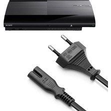 Pop Konsol PS3 Süper Slim Güç Kablosu 1.5m Playstation 3 Süper Slim Kasa Uyumlu PS3 Kablo Yedek Parça