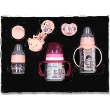 BabyTime Somon Renkli 5'li Silikon Bebek Biberon Seti Özel Tasarım