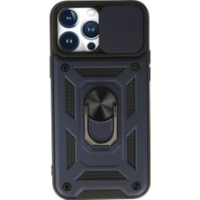 Luord-Store Iphone 13 Kılıf Pars Lens Yüzüklü - Lacivert