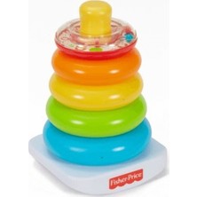 Fisher-Price Fisher Price Renkli Halkalar GKW59 Montessori Uyumlu Eğitici Bebek Oyuncağı İnce Motor Becerileri Geliştirir