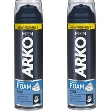 Arko Men Tıraş Köpüğü 200 ml x 2 Cool Özellikleriyle Profesyonel Tıraş Deneyimi Sunar
