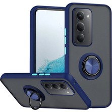 Luord-Store Redmi 15 4g Montreal Yüzüklü Silikon Kapak - Lacivert