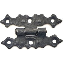 Uravas Store Antika Tarz Dekoratif Pirinç Yıldız Menteşe - 63X36 Mm, Oksit