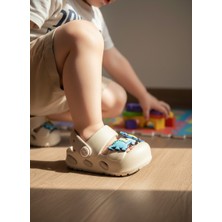 Kidessa 2246-AKINAL Unisex Bebek Figürlü Ultra Yumuşak Esnek Kaymaz Tabanlı Sandalet Terlik - NKT02246-VIZON-25-26