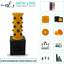Newline 20 Fidelik Tam Donanımlı Dikey Topraksız Tarım Kulesi - Sarı