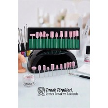 Luord-Store Professional 12 Parça Protez Jel Tırnak Manikür Pedikür Freze Ucu Seti 722927