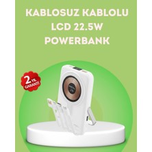 Epilons Lcd Göstergeli Manyetik Powerbank Type C Usb Girişli