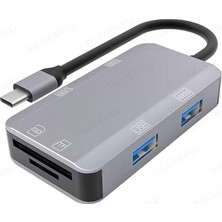 Renas Store ZR785 6 In 1 NK-3049H Usb-C Multi-Function Çevirici