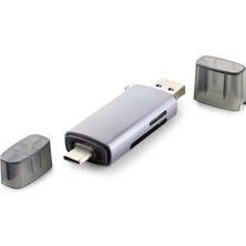 Card Reader Usb3.0 + Type-C All In One Gri HDX7031