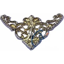 Uravas Store Dekoratif Köşe Süsü, Köşelik - Küçük, 19X34MM, Sarı, 100 Adet