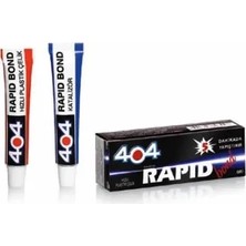 Luord-Store 404 Plastik Çelik Rapid Bond Hızlı Yapıştırıcı 16GR - Şeffaf
