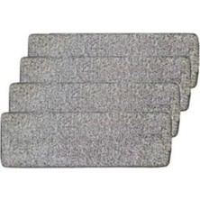 PremiumPort Yumuşak Mikrofiber Tablet Mop Bezi 4'lü Gri 12X33 cm Temizlik Seti