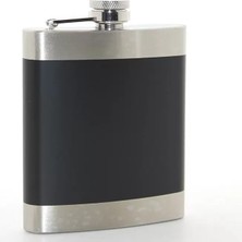 Paslanmaz Çelik Tekli 7 Oz Matara Siyah Midastech