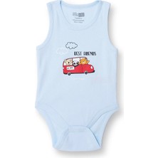 Hellobaby Erkek Bebek Body Çıtçıtlı Yaka Short Sleeve